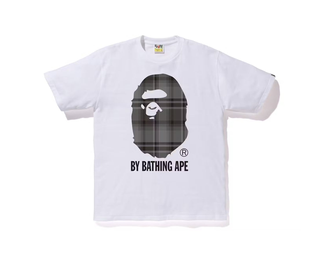 Bape Check By Bathing Ape Tee White/Black