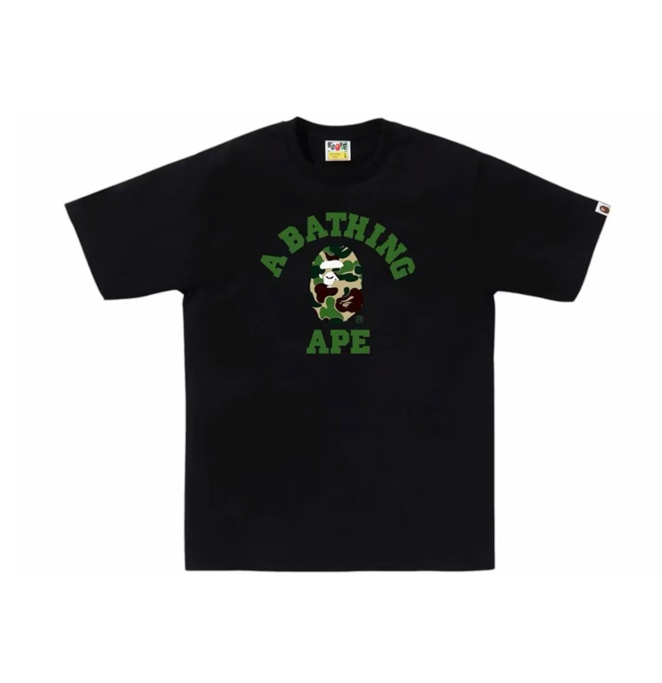 Bape ABC Camo College Tee Black/Green