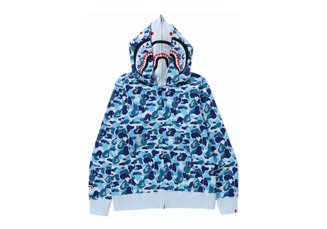 Bape double best sale zip hoodie