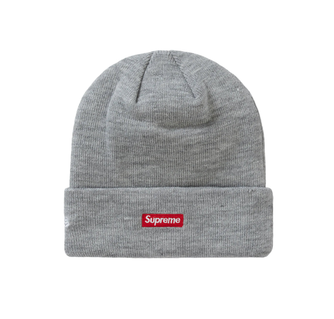 Supreme New Era S Logo Beanie Heather Grey (FW23)