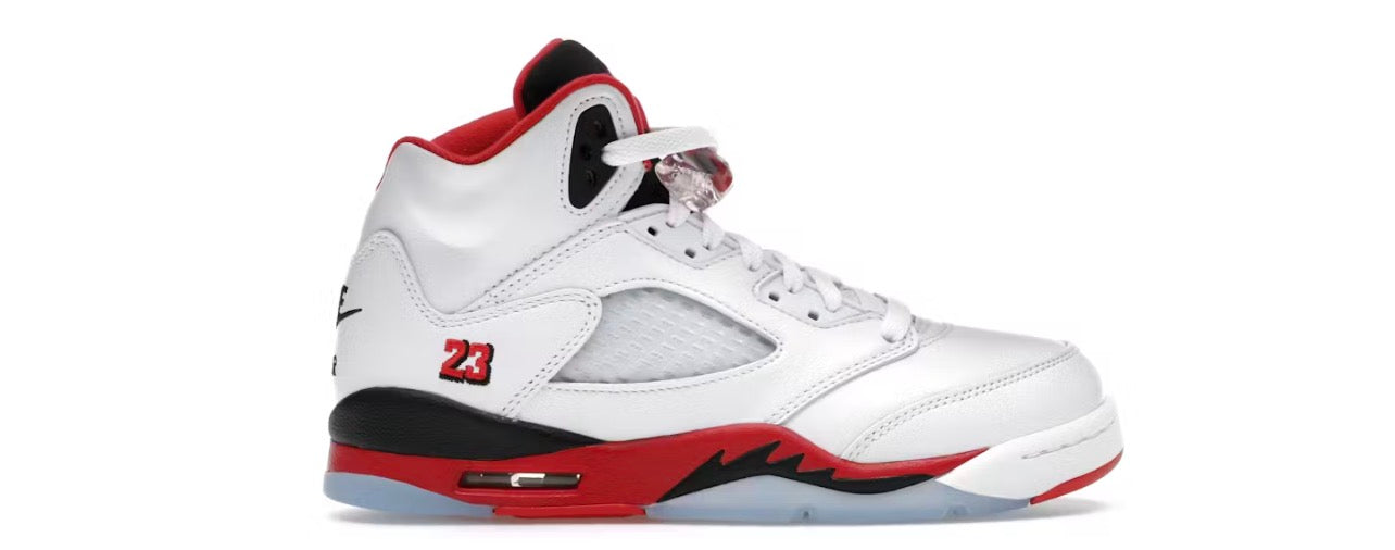 Jordan 5 Retro Fire Red Black Tongue 2025 (Youth)