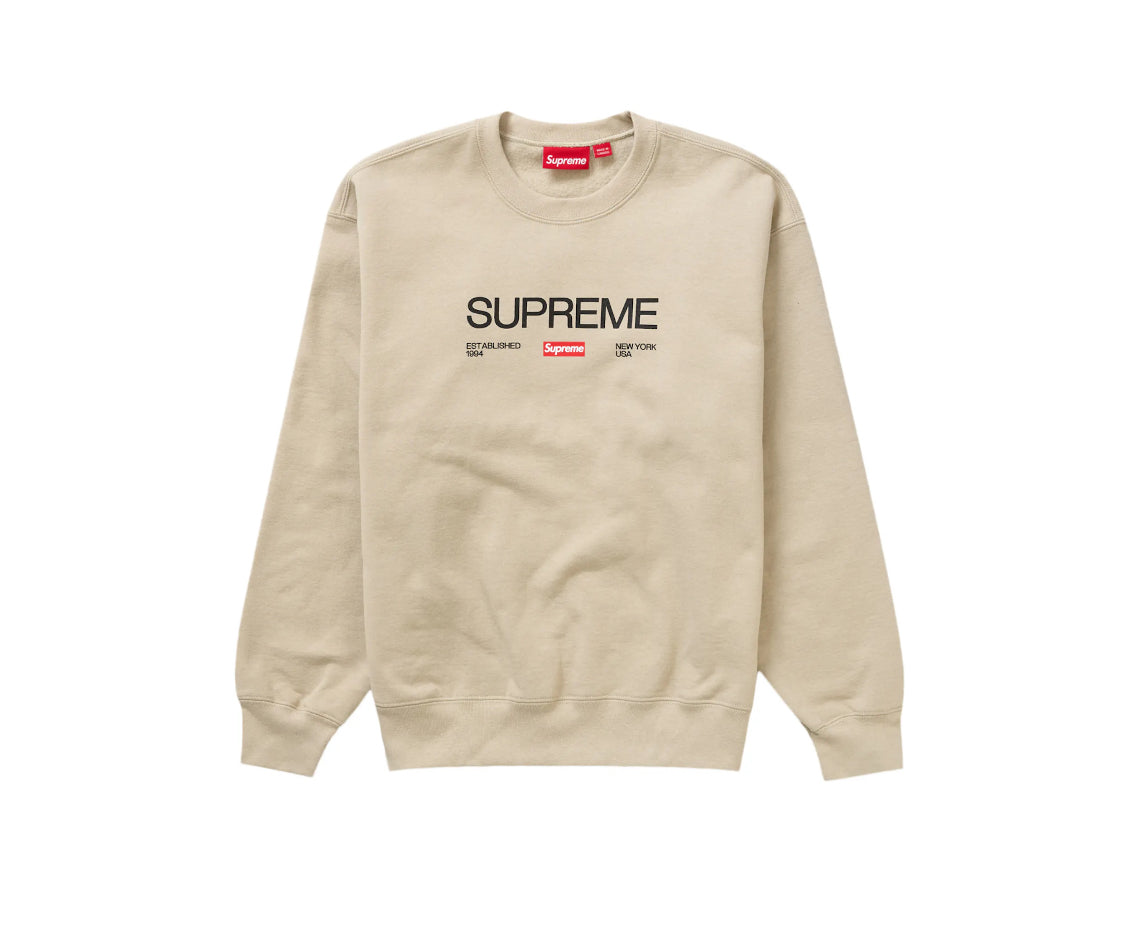 Supreme Established Crewneck Clay