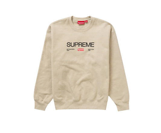 Supreme Established Crewneck Clay