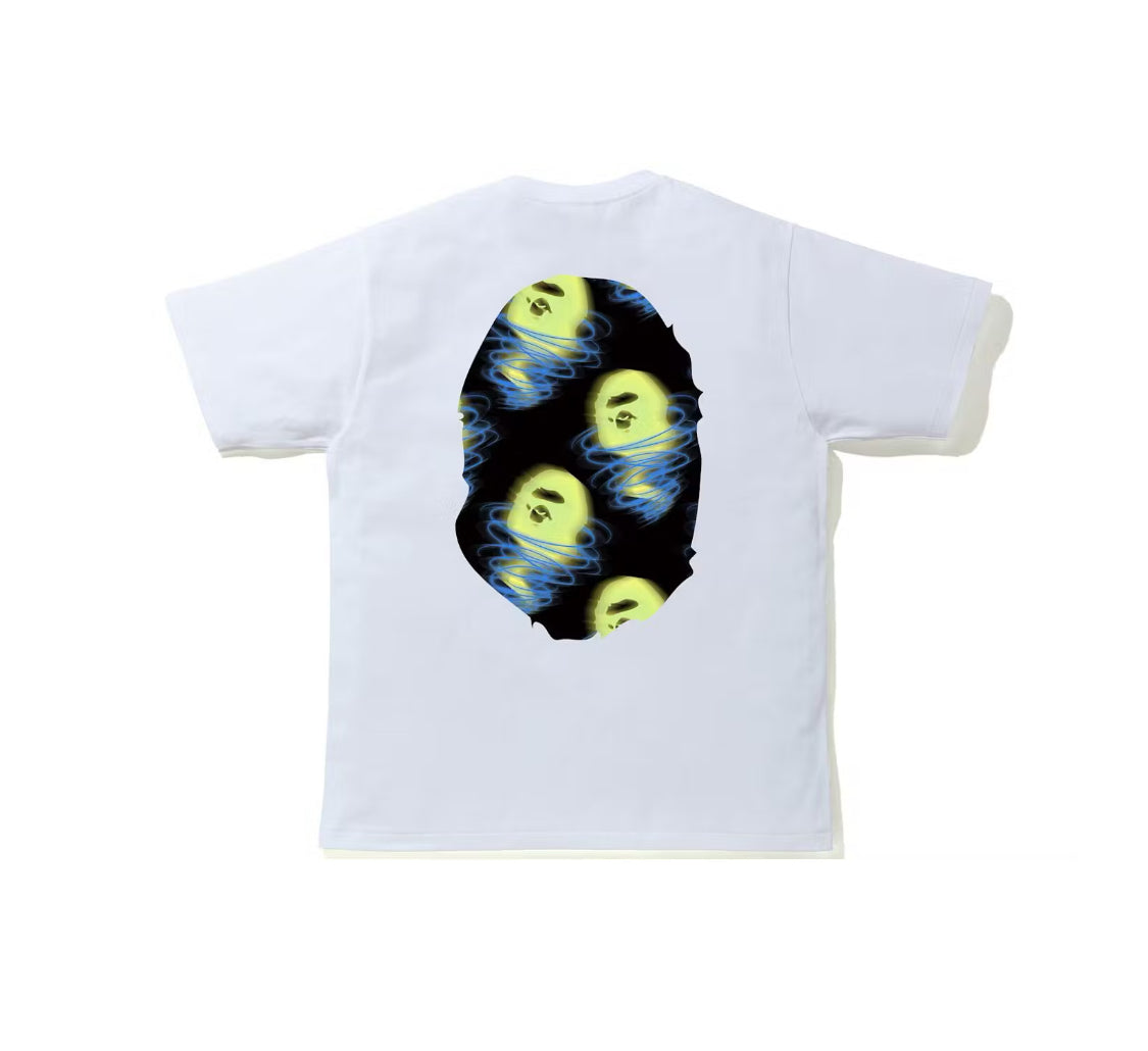 Bape Storm Big Ape Head Tee White/Black