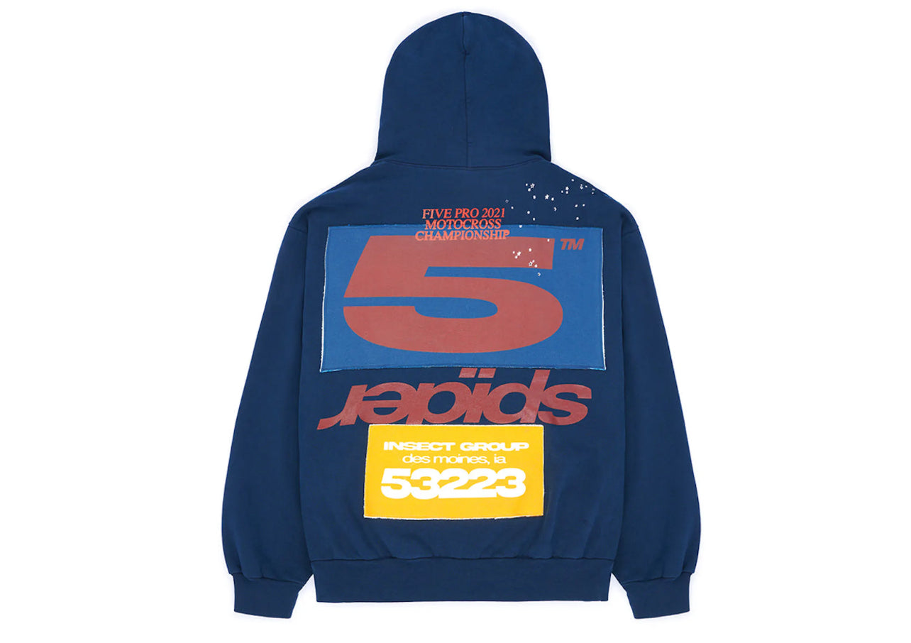 Sp5der Worldwide Cross Country Hoodie Navy