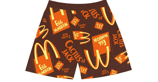 Travis Scott X McDonalds Cactus Jack Breakfast Boxers Brown
