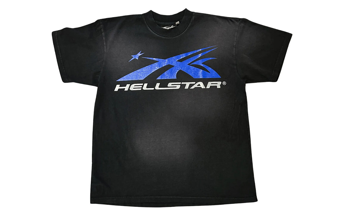 Hellstar Gel Sport Logo (Black/Blue) T-Shirt