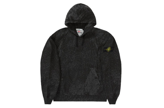 Supreme Stone Island Hooded Sweatshirt Black FW23