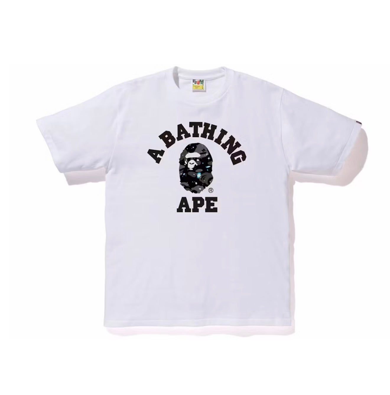 Bape Space Camo College Tee White
