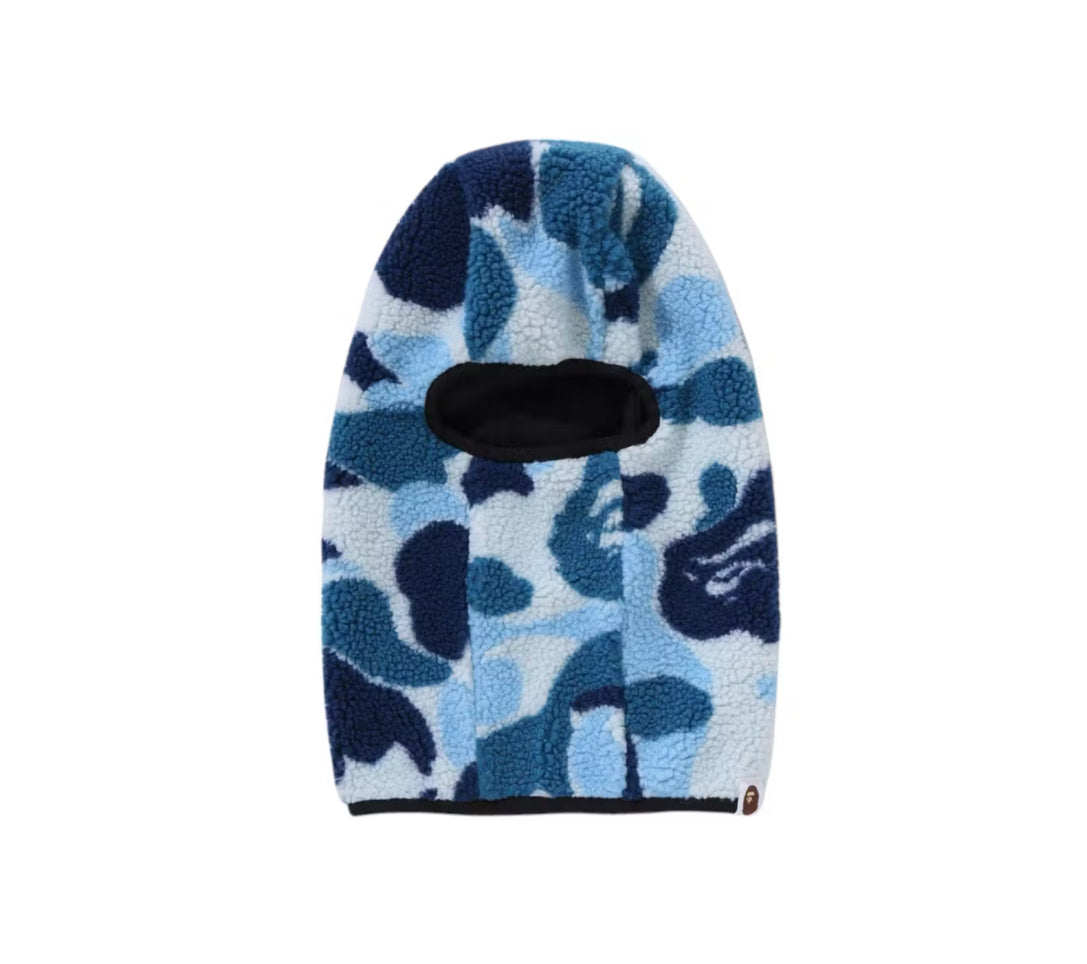 Bape ABC Camo Boa Fleece Balaclava Blue