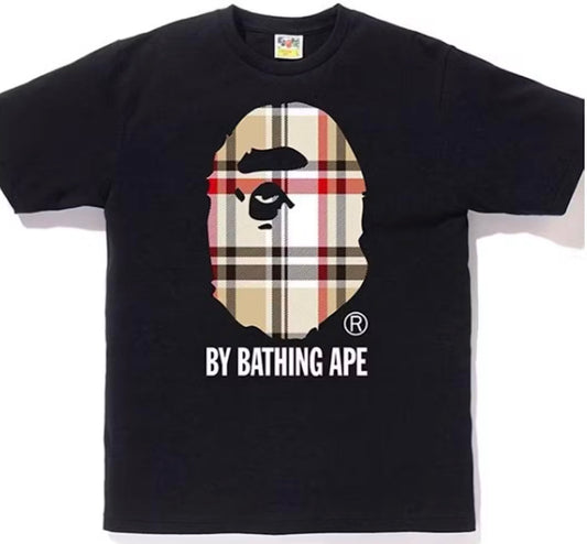 Bape A Bathing Ape Check By Bathing Tee