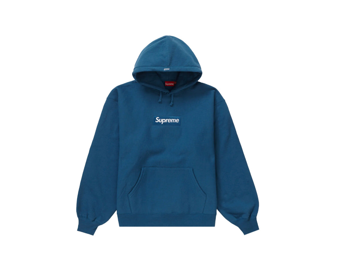 Supreme Box Logo Hoodie Blue