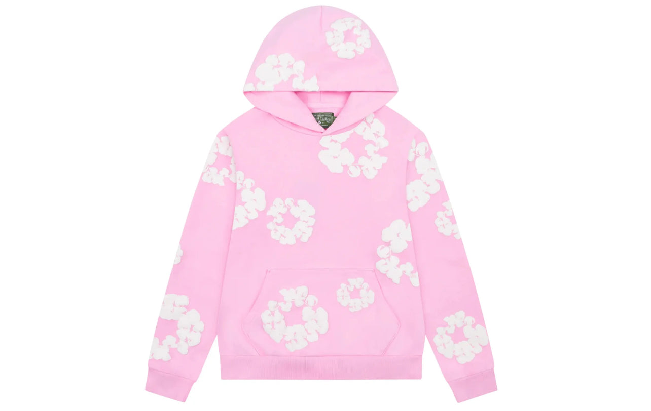 Denim Tears Cotton Wreath Hoodie Powder Pink