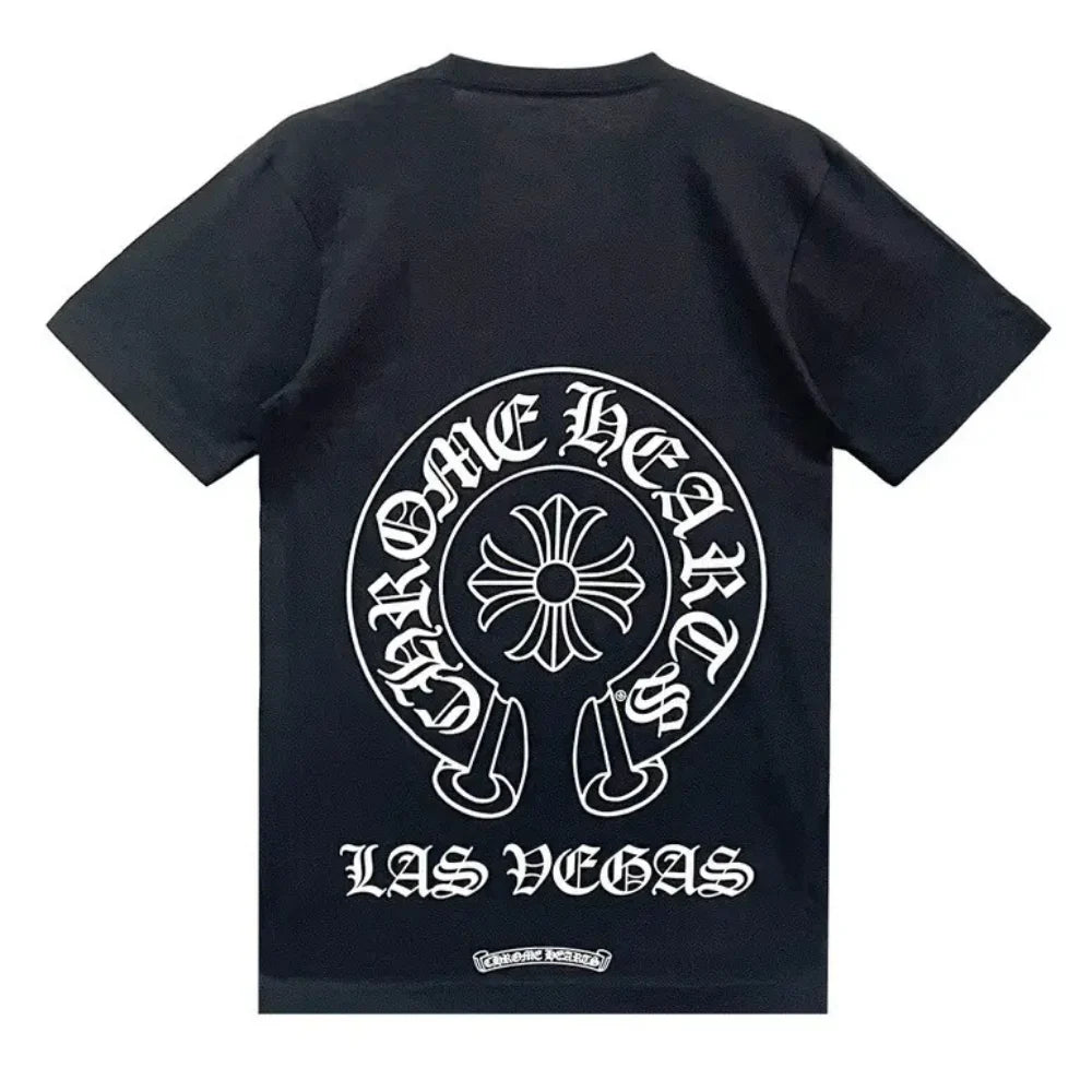 Chrome Hearts Horse Shoe Las Vegas Tee Black