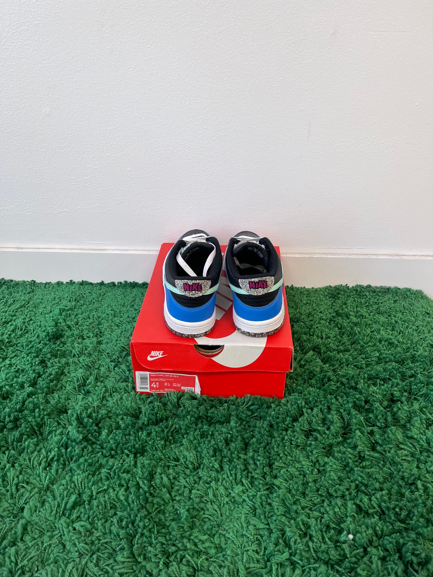 Used Nike Dunk Low Crater Blue Black (Youth)