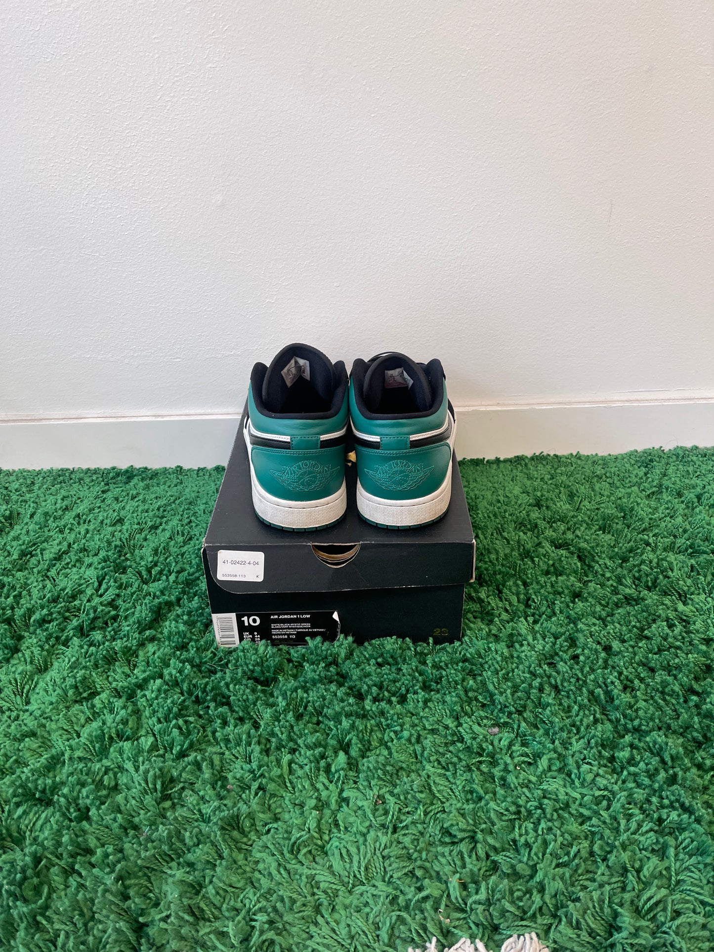 Used Jordan 1 Low White Black Mystic Green (Men’s)