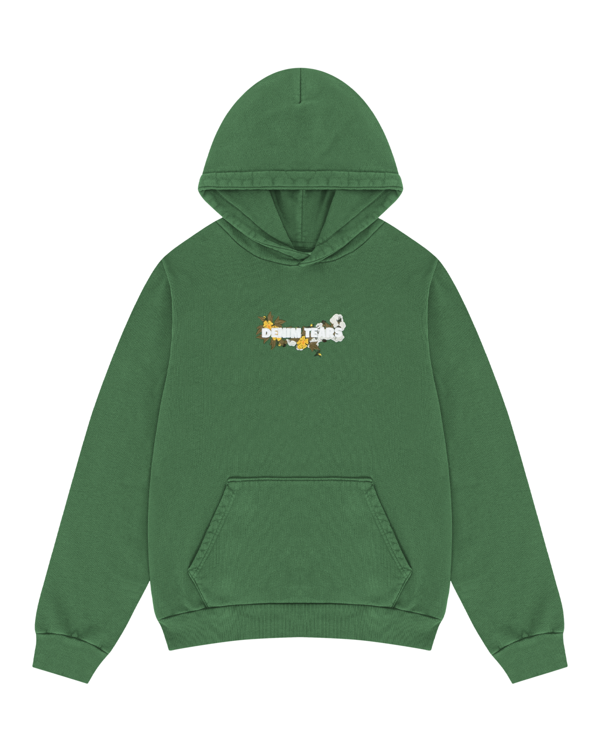 Denim Tears Embroided Hoodie Green