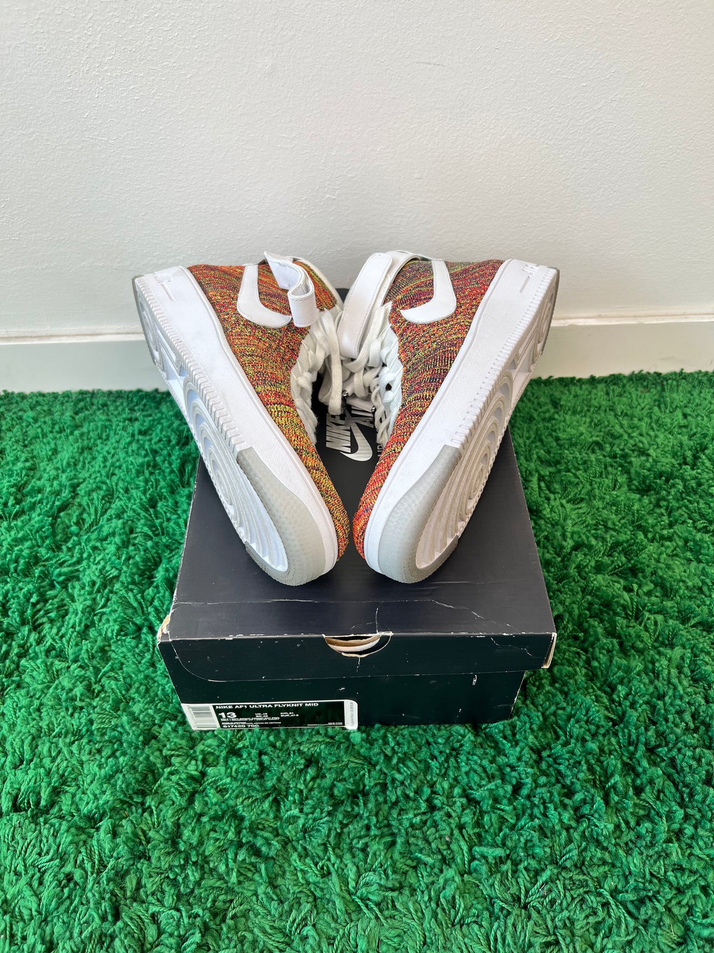 Used Nike Air Force 1 Mid Flyknit Multi-Color White (Men’s)