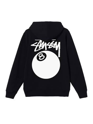 Stussy 8 Ball Pigment Dyed Hoodie Black