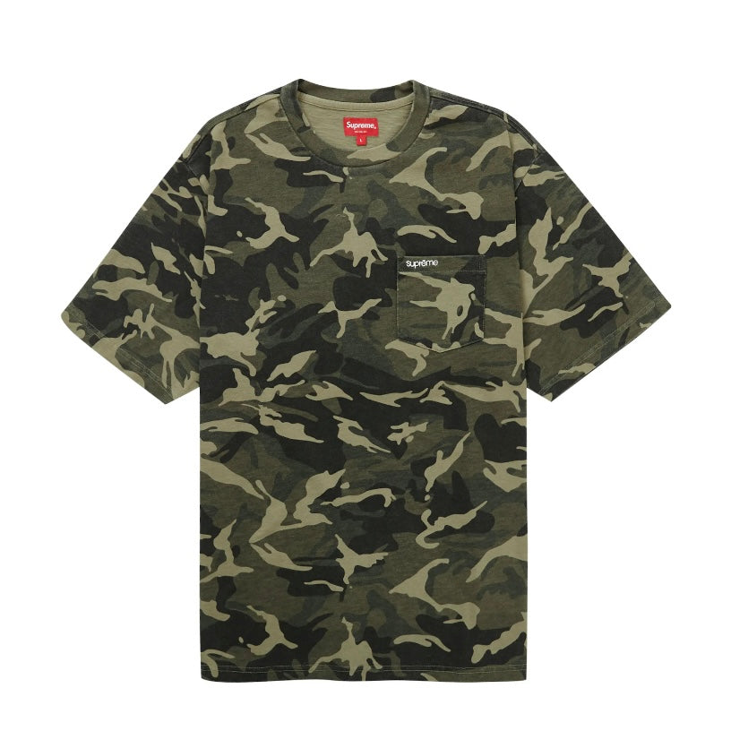 Supreme S/S Pocket Tee Olive Camo