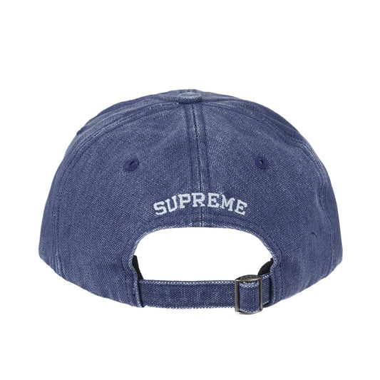 Supreme Pigment Canvas S Logo 6-Panel Navy