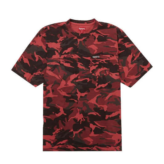 Supreme S/S Pocket Tee Red Camo
