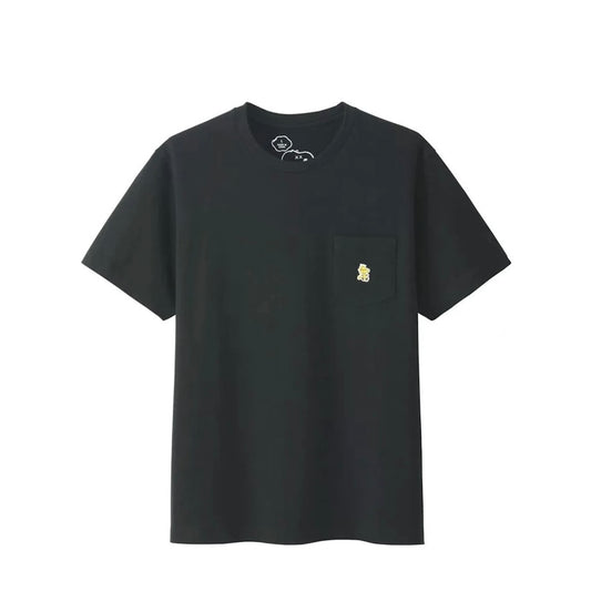 KAWS x UNIQLO x Peanuts Woodstock Pocket Tee Black