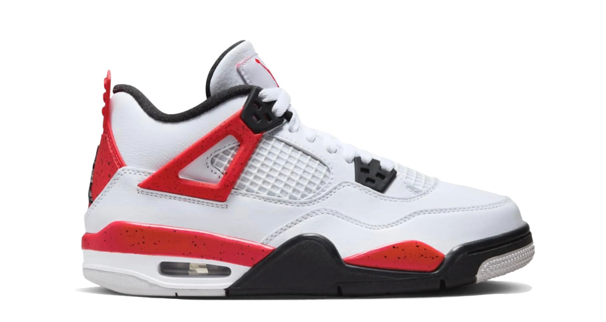 Jordan 4 Retro Red Cement (Youth)