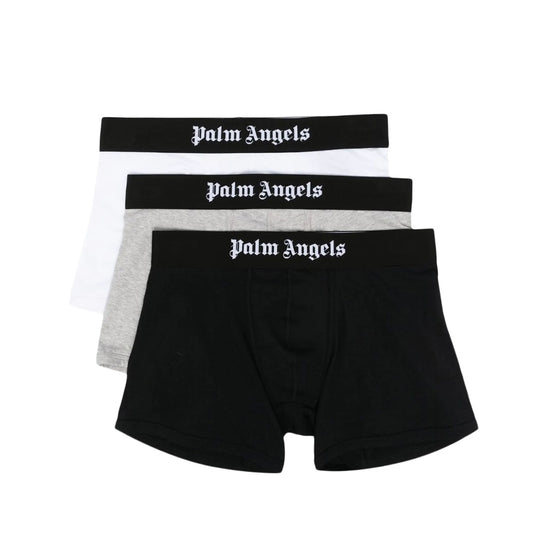 Palm Angels Logo Waistband Boxer Briefs (Pack of 3)
