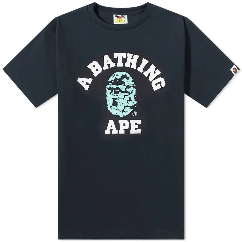 Bape College shops Glow In the Dark Tee Shirt Size XL