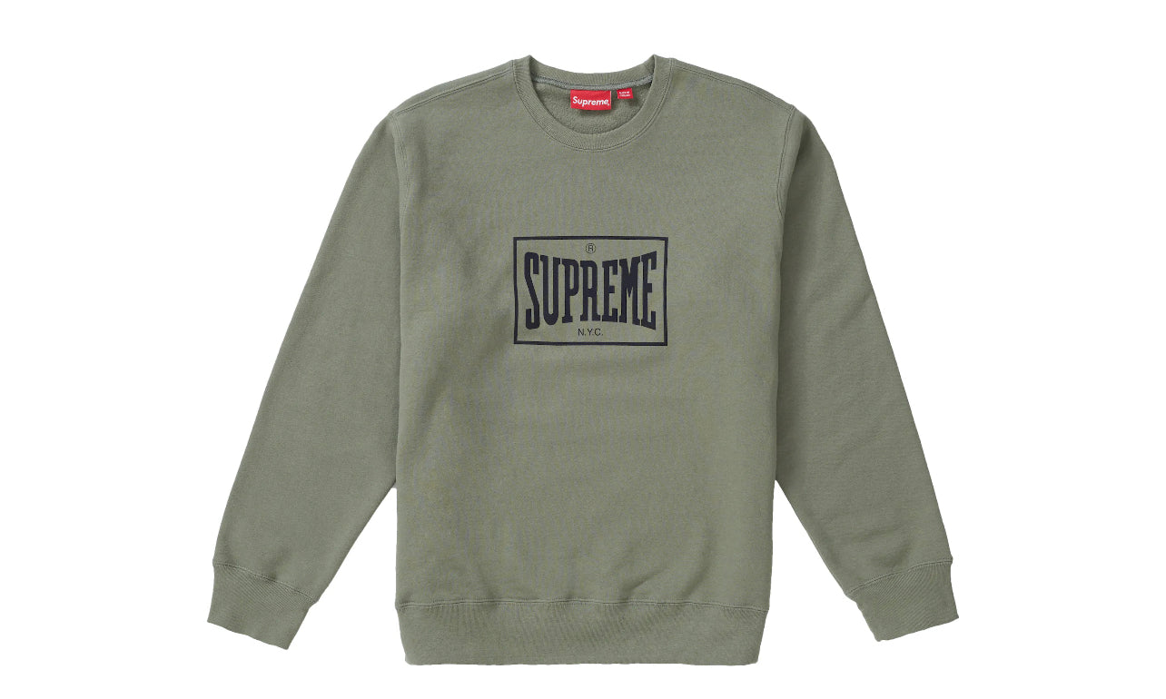 Supreme Warm Up Crewneck Light Olive