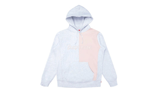 Supreme Split Old English Hooded Sweatshirt Ash Grey