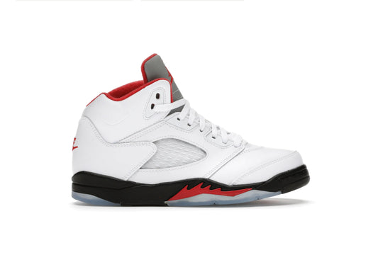 Jordan 5 Retro Fire Red Silver Tongue (PS)
