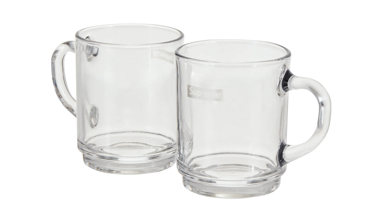 Supreme Duralex Glass Mugs (Set of 6) Clear