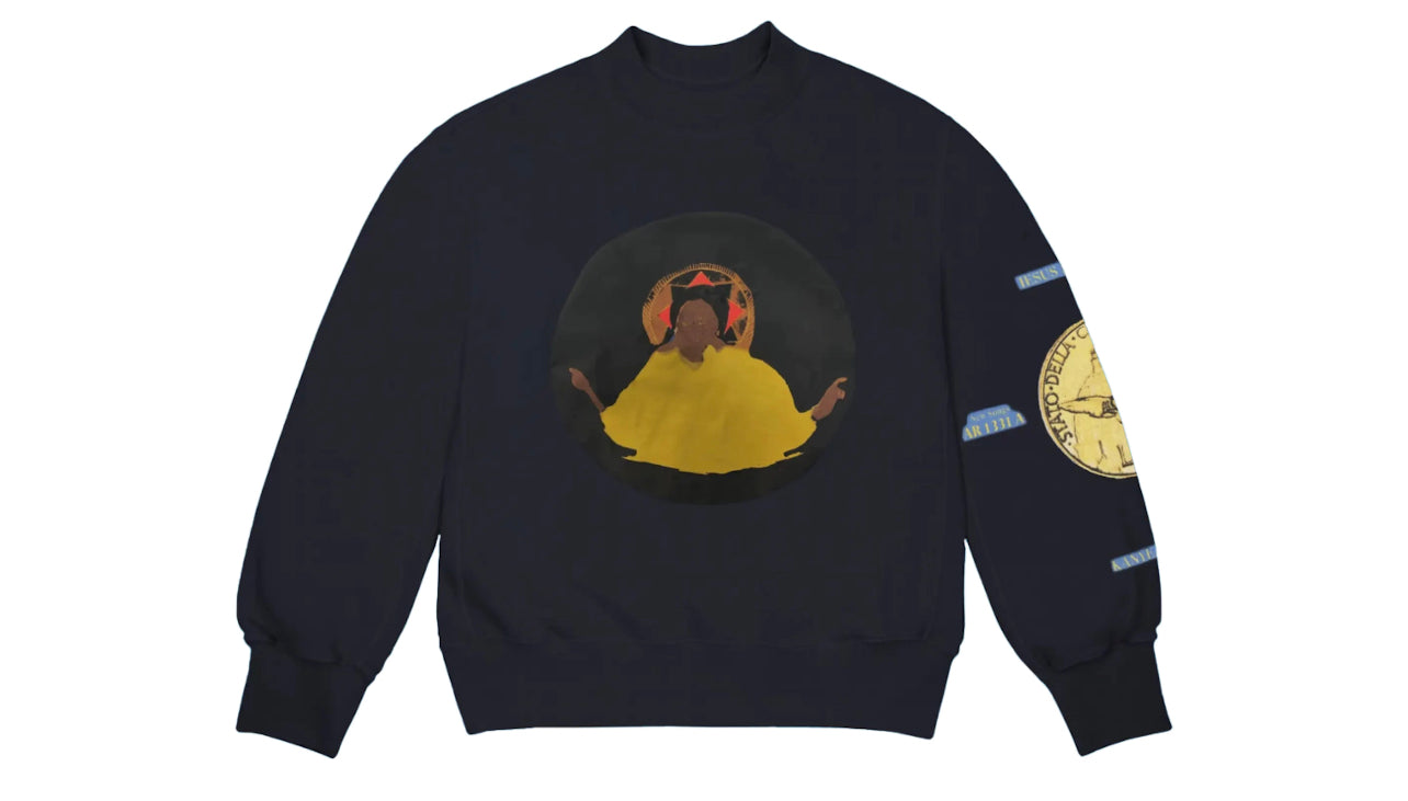 Kanye West Jesus Is King Detroit Crewneck Navy