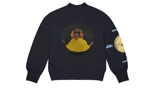 Kanye West Jesus Is King Detroit Crewneck Navy