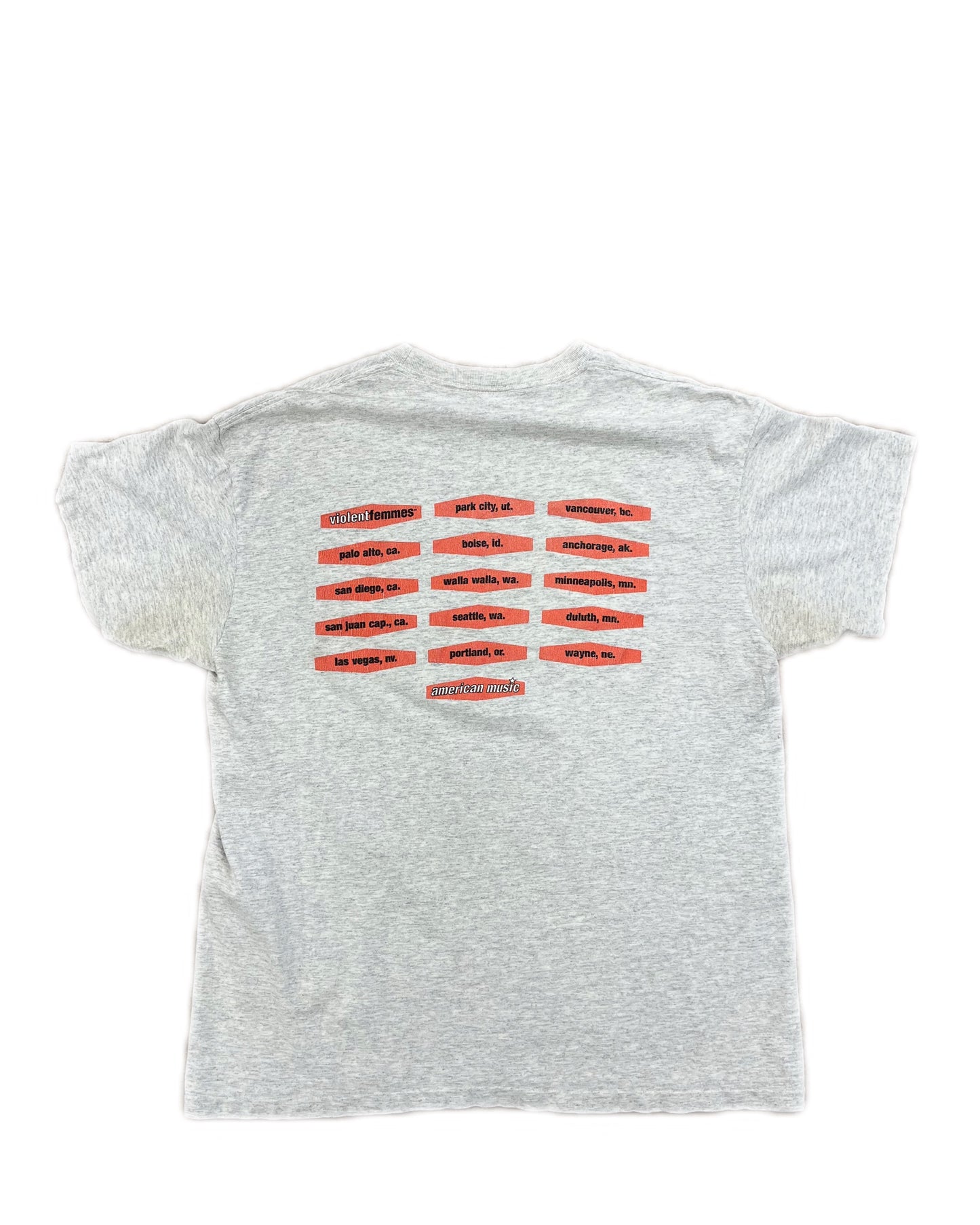 Violent Femmes Vintage Tee Light Grey
