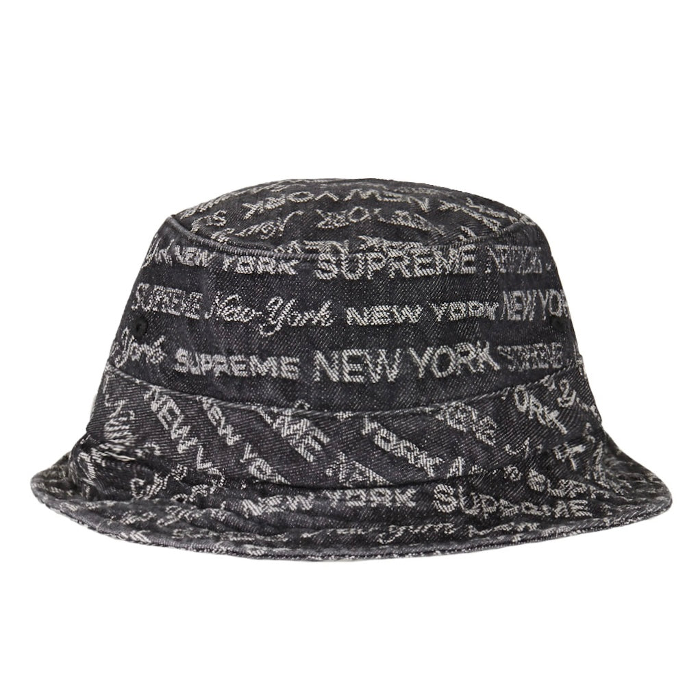 Supreme Multi Type Jacquard Denim Crusher Black