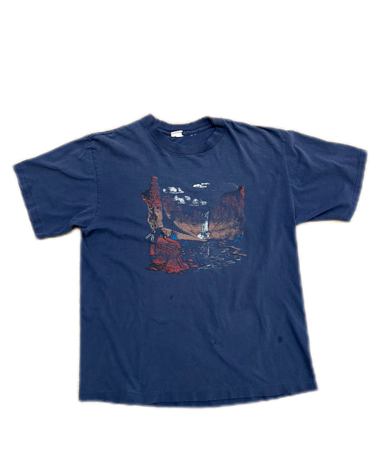 Native American Vintage Tee Blue
