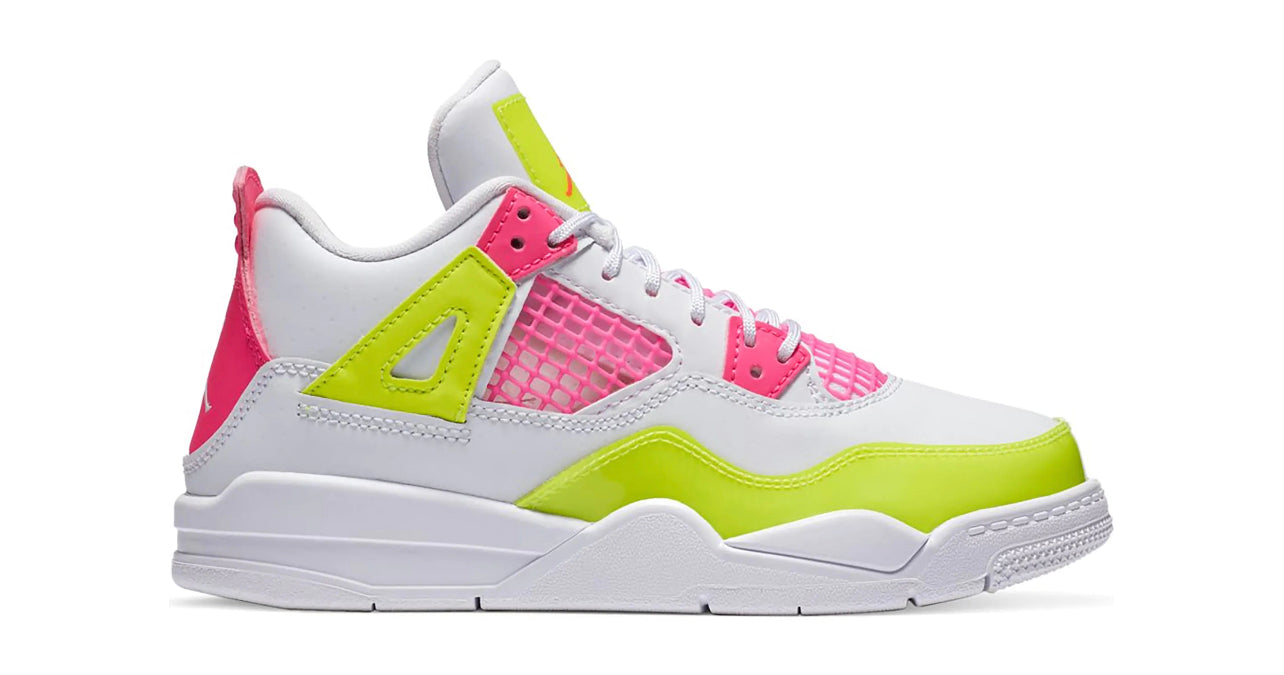 Jordan 4 Retro White Lemon Pink (PS)