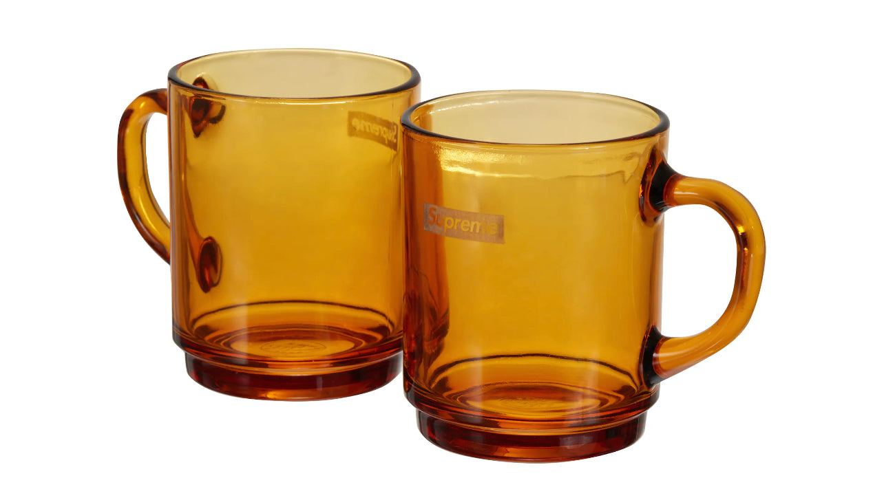 Supreme Duralex Glass Mugs (Set of 6) Amber
