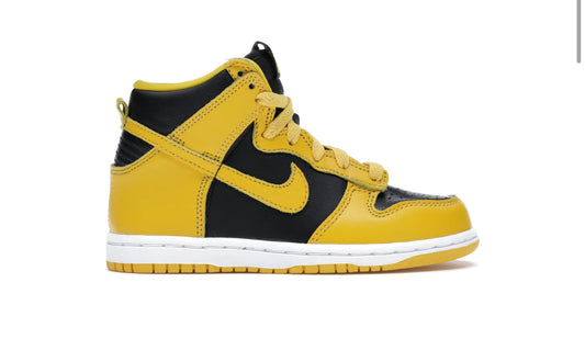 Nike Dunk High black Varsity Maize (PS)