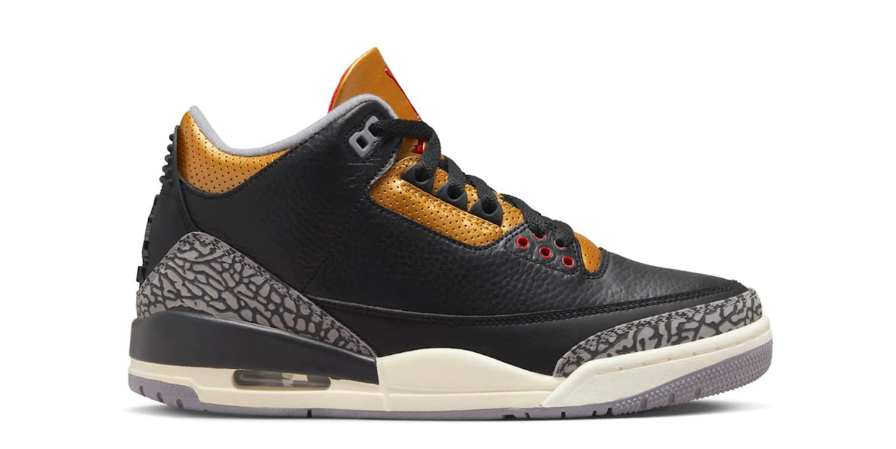 Jordan 3 Retro Black Cement Gold (Women’s)