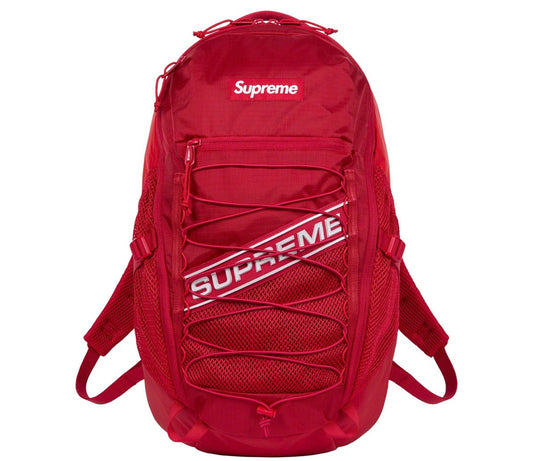Supreme Logo Backpack Red