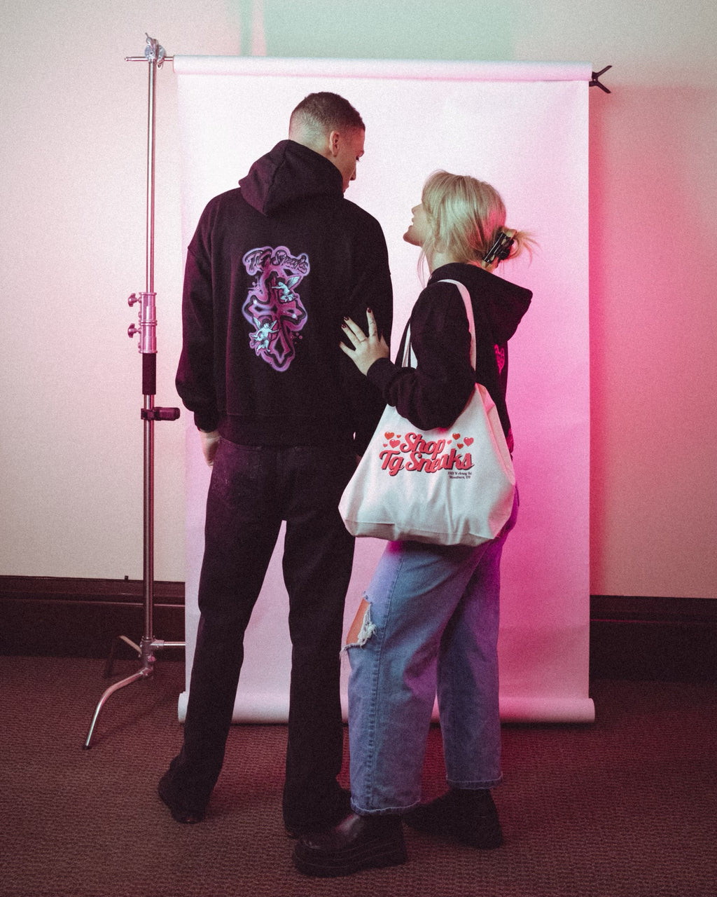 TG Sneaks Valentine’s Day Hoodie Black 2024
