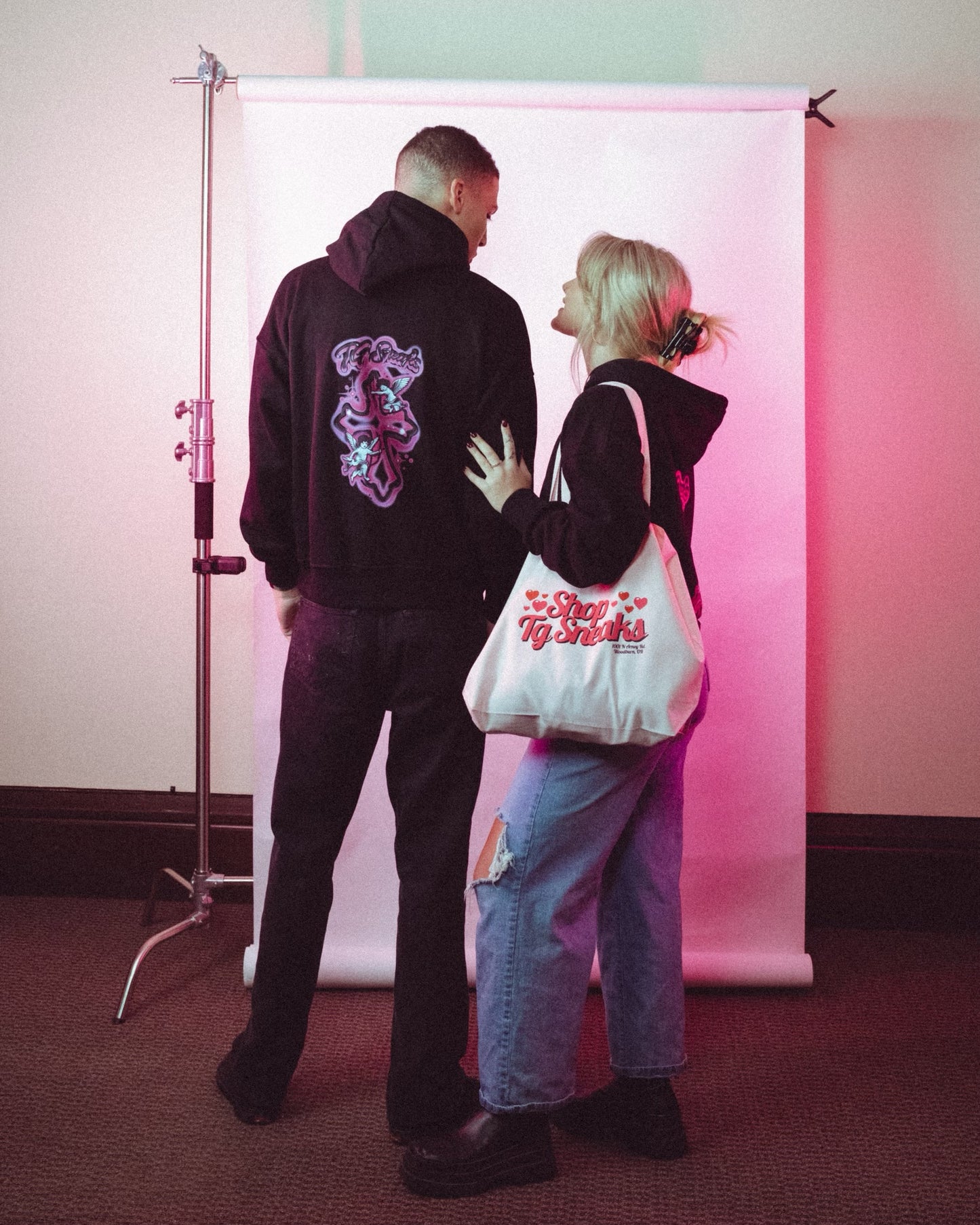 TG Sneaks Valentine’s Day Hoodie Black 2024