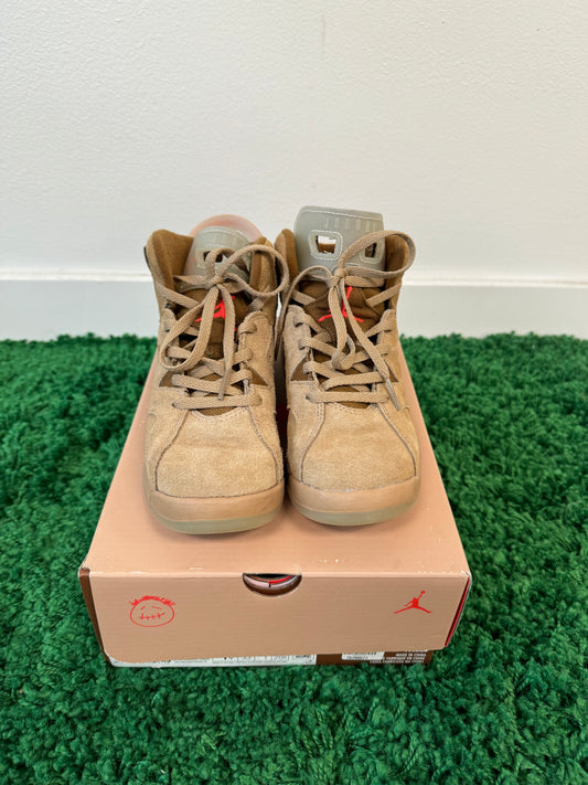 USED Jordan 6 Retro Travis Scott British Khaki (PS)