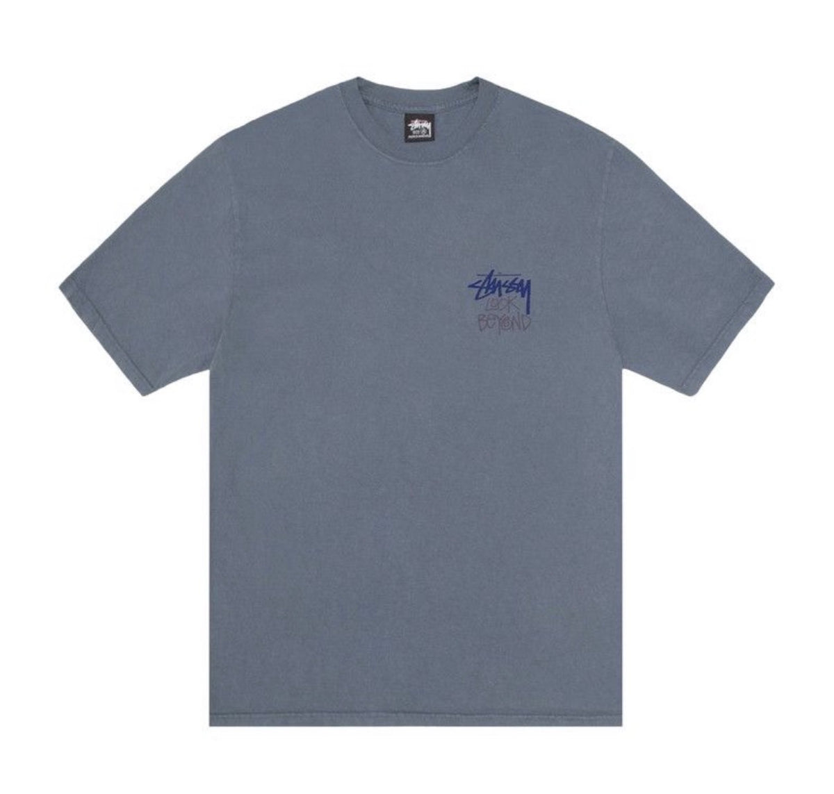 Stussy Look Beyond Pigment Dyed Tee Navy