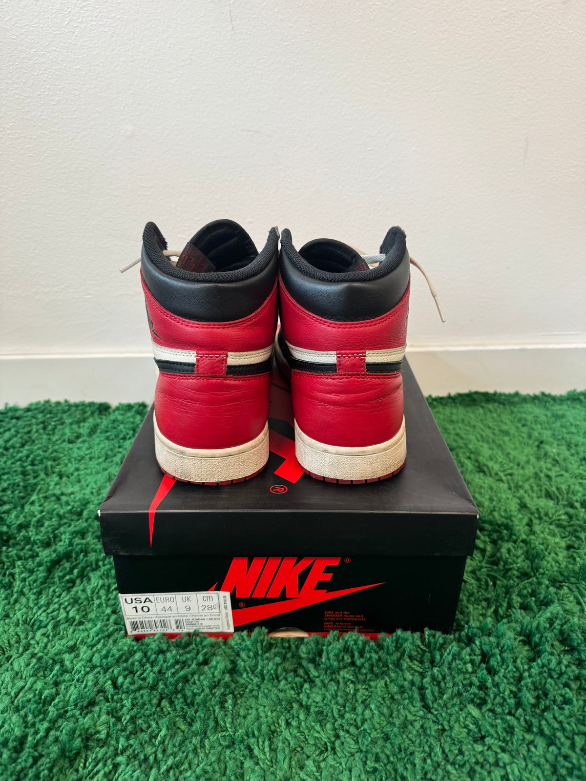 Used Jordan 1 Retro High Bred Toe (Men’s)