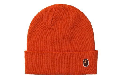 BAPE Ape Head One Point Knit Cap (FW21) Orange